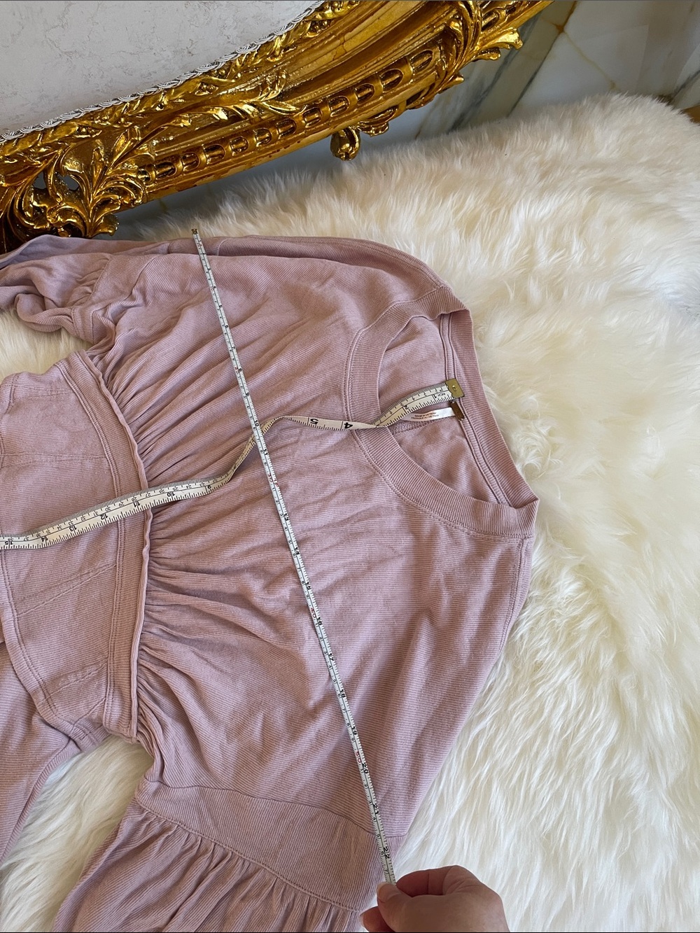 Free People Mauve Long-Sleeve Peplum Tunic - Picture 5 of 6